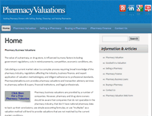 Tablet Screenshot of pharmacyvaluations.com